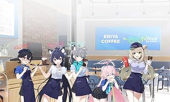 ブルーアーカイブ　EDIYA COFFEE コラボ　アクリルスタンドセット Amazon.co.jp: ブルーアーカイブ EDIYA COFFEE コーヒー コラボ